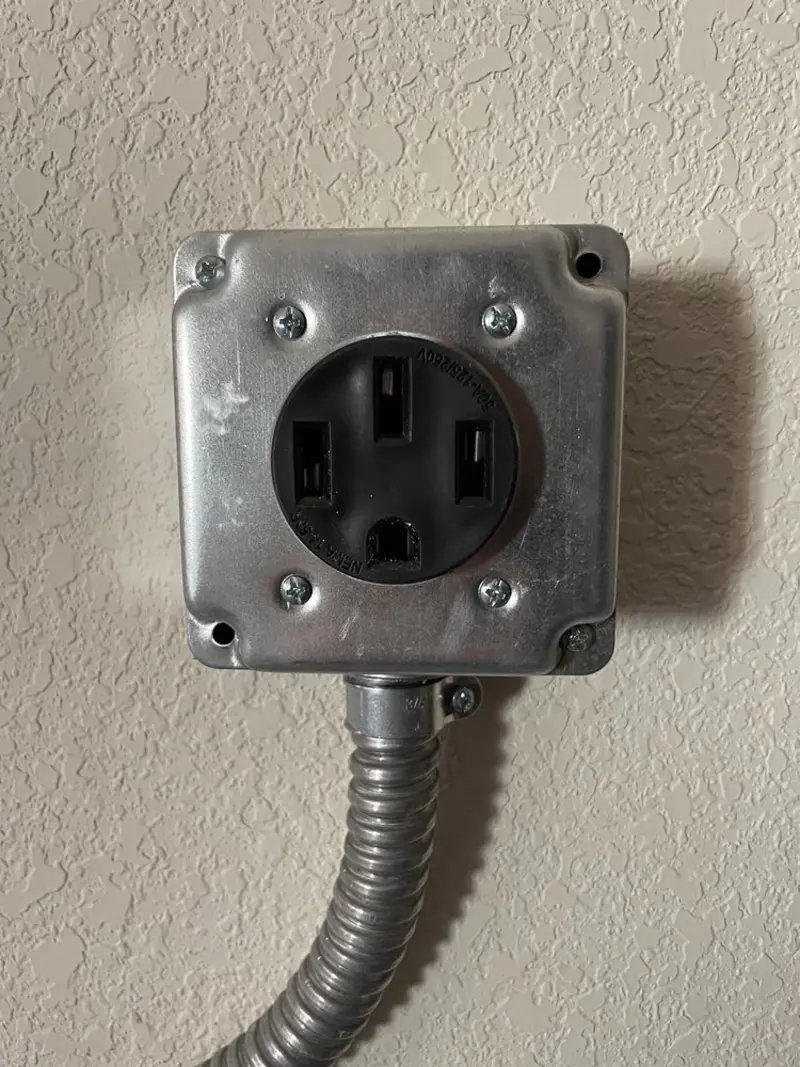 NEMA 14-50 outlet installed for Electrical Panel Upgrade in Lawton